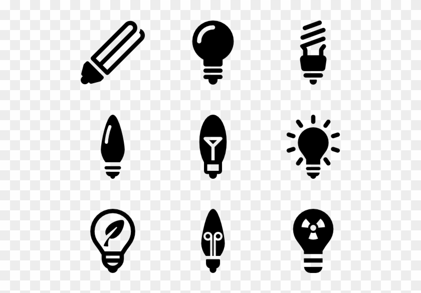 Light Bulbs - Light Bulb Icon Vector Free Clipart