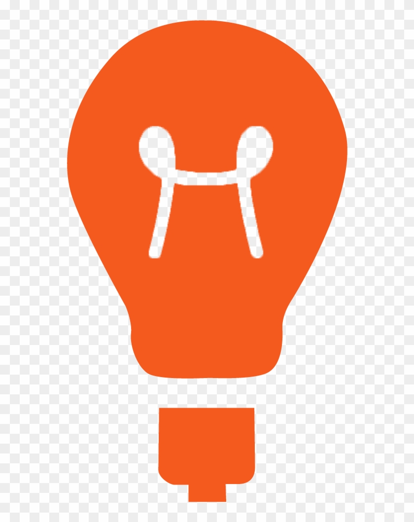 Images For Red Light Bulb Icon - Orange Light Bulb Icon Clipart