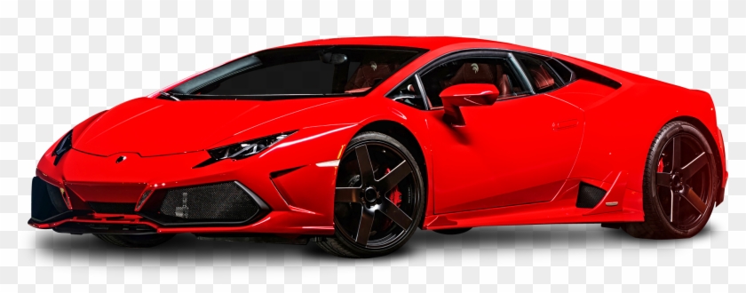 Red Lamborghini Huracan Car - Red Lamborghini Vector Clipart #806849