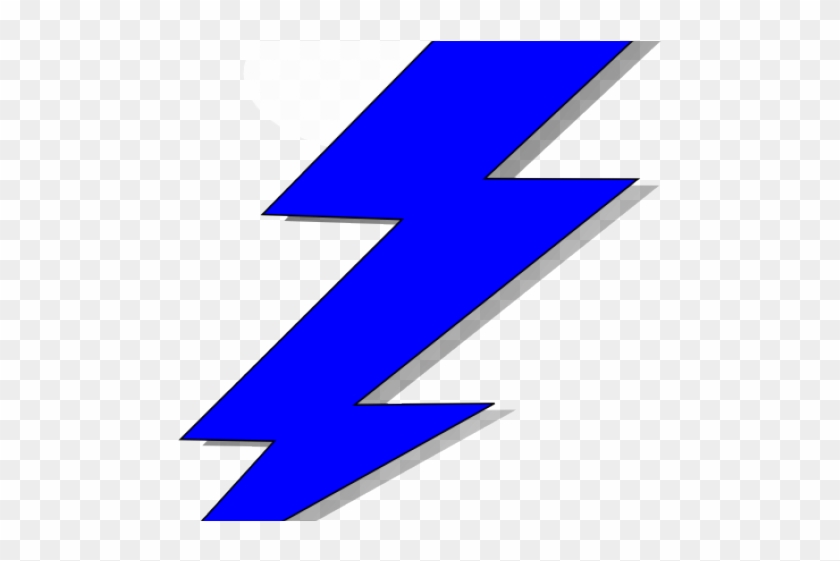 The Flash Clipart Thunderbolt - Blue Lighting Bolt Png Transparent Png #806851