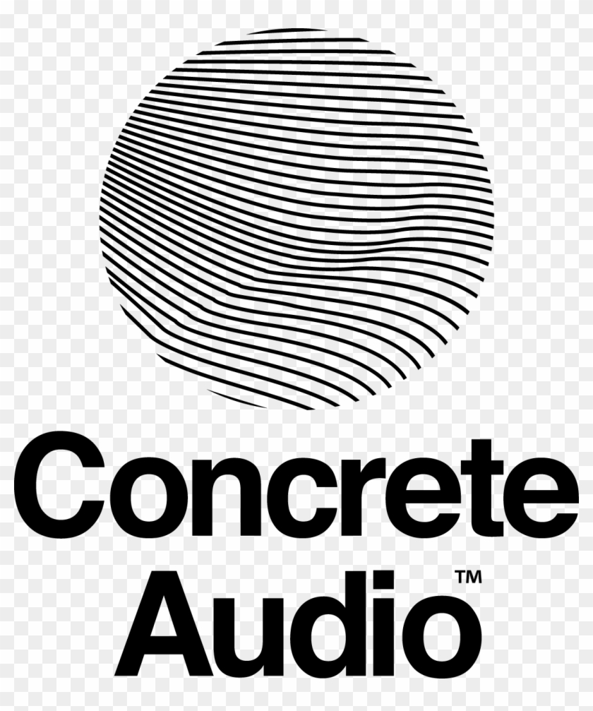 Concrete Audio Logo - Circle Clipart