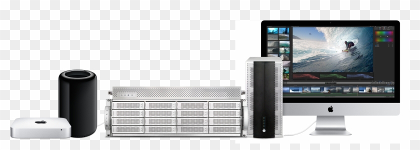 Share And Consolidate Thunderbolt Storage - Desktop Computer Clipart #806994