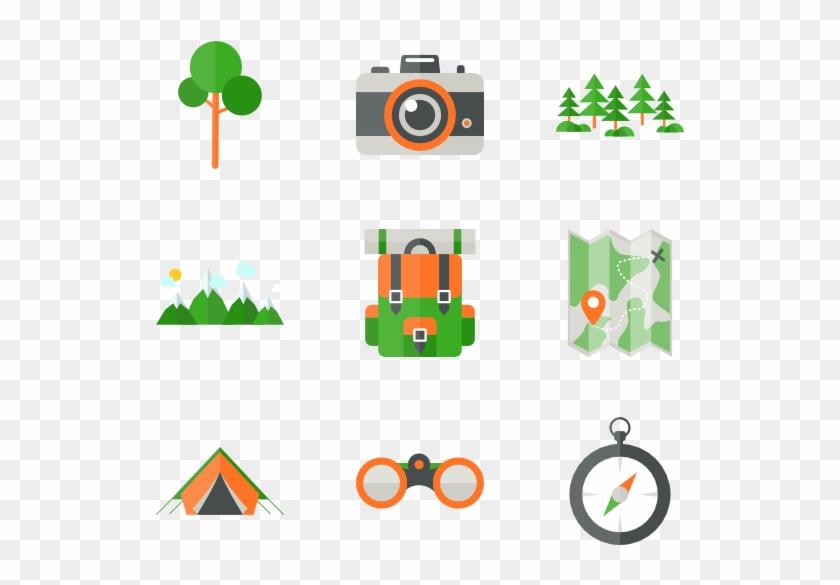 Camp Collection - Camp Icons Clipart