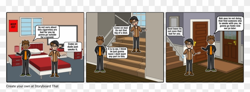 Refusing Cigarettes - Cartoon Clipart #807185