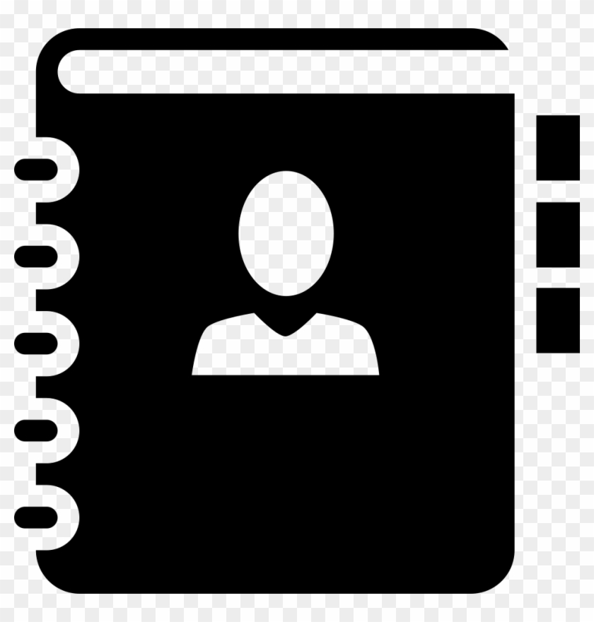 Png File Svg - White Icon Png Address Book Clipart #807218
