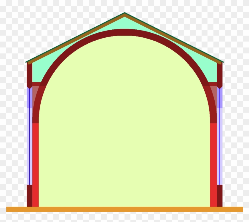 Aisleless Church With Barrel-vault Clipart #807555