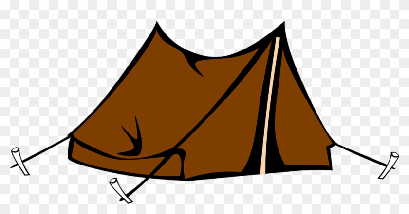 Kit Items For Survival, Exploration Tourism And Camping - Transparent Tent Clip Art - Png Download #807736