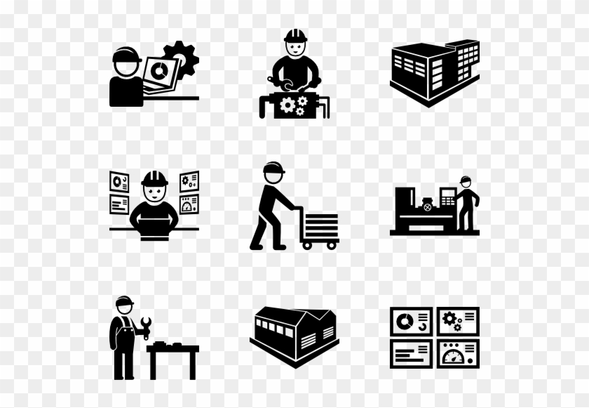 Industrial - Industrial Worker Icon Clipart #808191