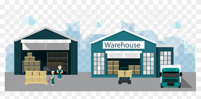 Factory Png Transparent Picture - Warehouse Illustration Png Clipart #808212