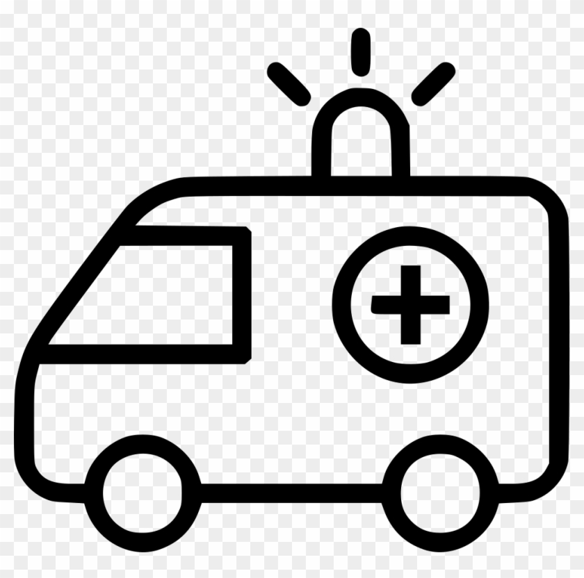 Png File Svg - Ambulance Black & White Clipart #808270