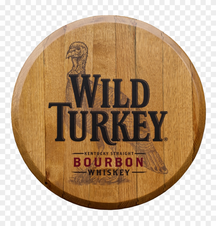 Wild Turkey Bourbon Printed Barrel Head Clipart