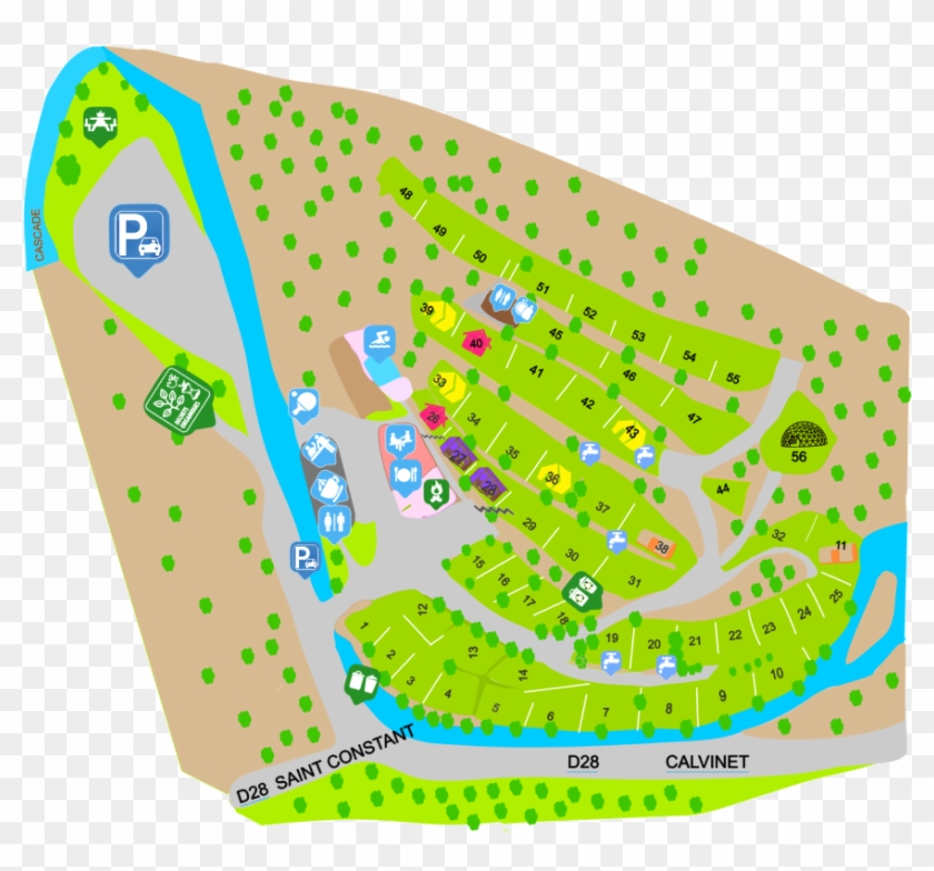 The Campsite Map - Plan Clipart #808410