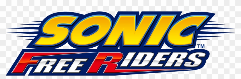 Sonic Free Riders - Sonic Free Riders Logo Clipart #808485