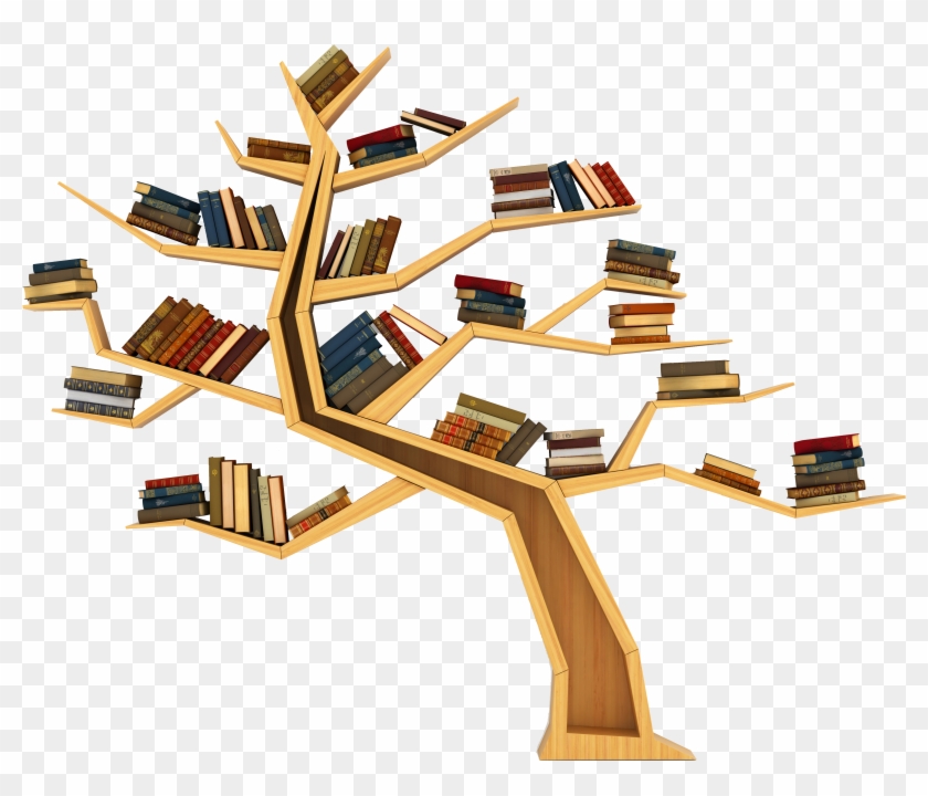 Bookcase Tree Transprent Png Free Clipart #808850