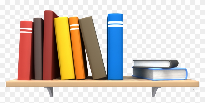 Payroll Processing And Hr - Books On A Bookshelf Clipart