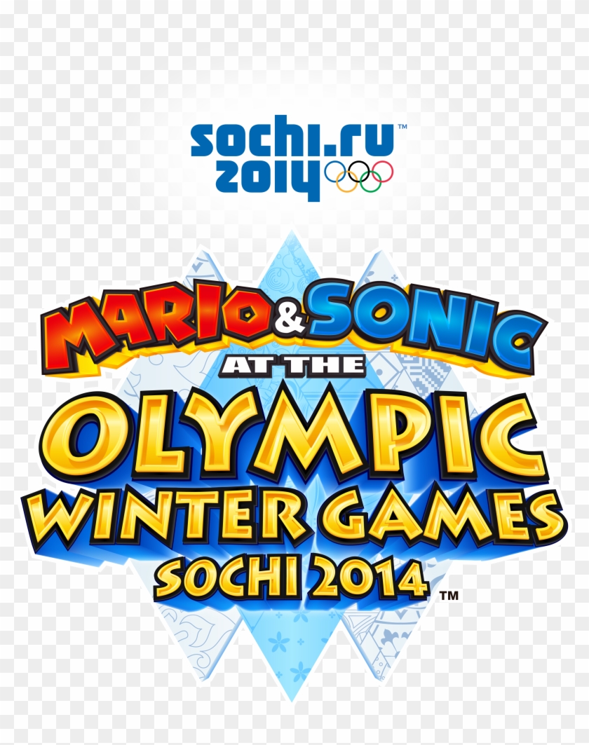 Back In The Heady Days Of The 90s, Mario And Sonic - Mario And Sonic At The Sochi 2014 Olympic Winter Games Clipart #809524