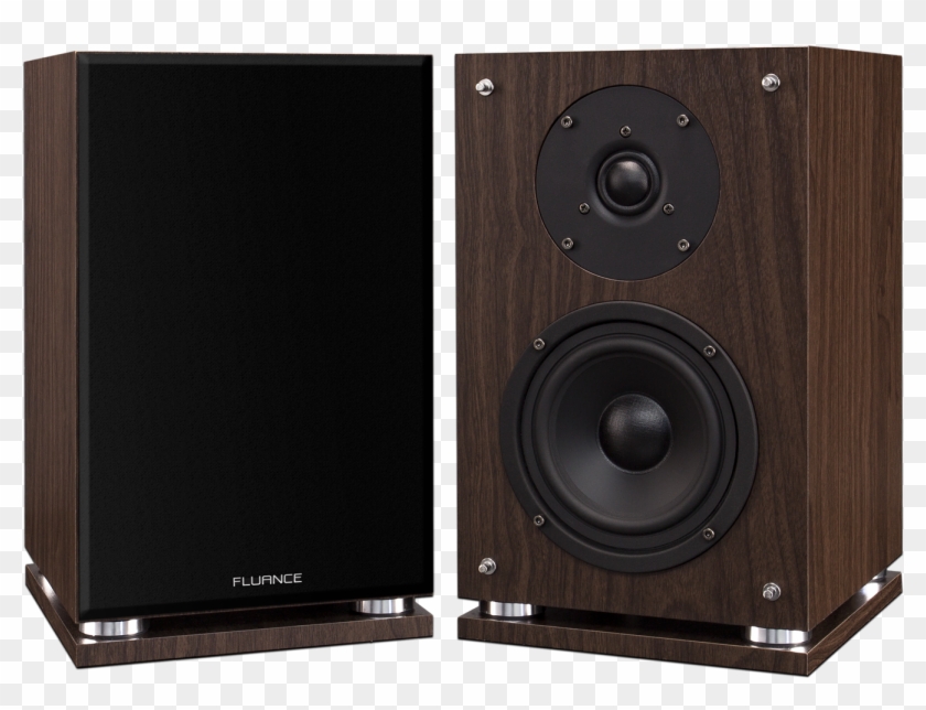 Fluance Sx6 Bk High Definition Two Way Bookshelf Loudspeakers - Fluance Sx6 Walnut Clipart
