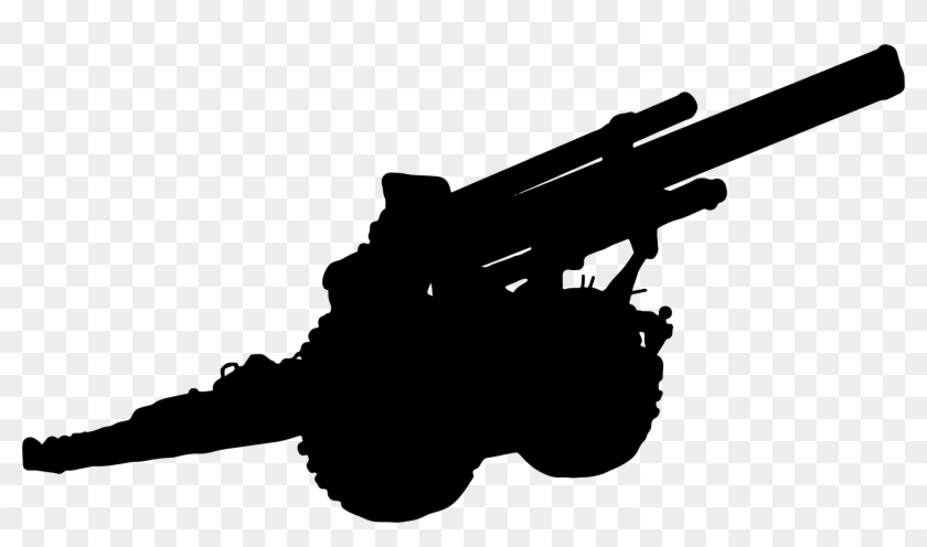 This Free Icons Png Design Of Artillery Gun Silhouette Clipart #809902