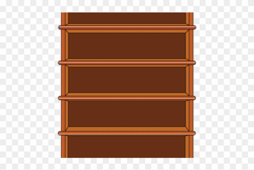 Drawn Bookcase Empty Bookshelf - Plywood Clipart