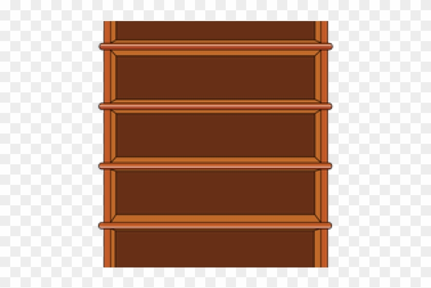Drawn Bookcase Empty Bookshelf Plywood Clipart Pikpng