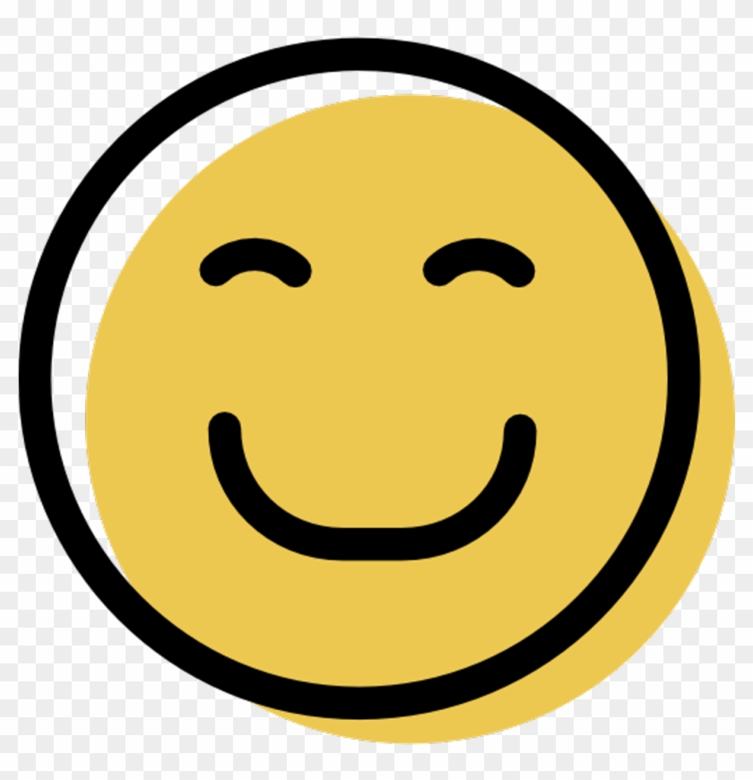 Happy Icon Happyface Face Emoji Smile Sonrisa Feliz - Happy Icon Clipart #810344