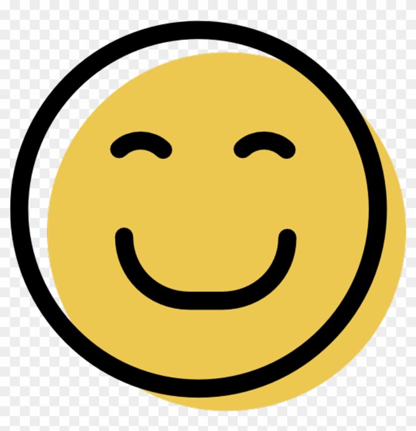 Happy Icon Happyface Face Emoji Smile Sonrisa Feliz - Happy Icon Clipart  (#810344) - PikPng