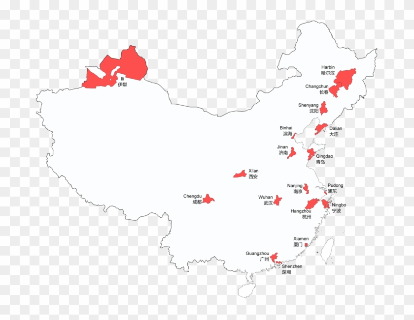 Map Of Sub-provincial Level Entries In The People's - Map Clipart