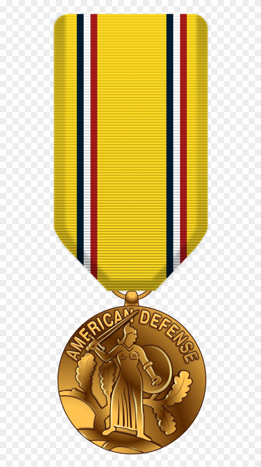 American Defense Service Medal - American Defense Service Medal Png Clipart