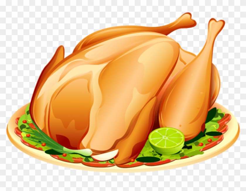Download Roast Turkey Png Images Background - Desenho De Frango Assado Clipart