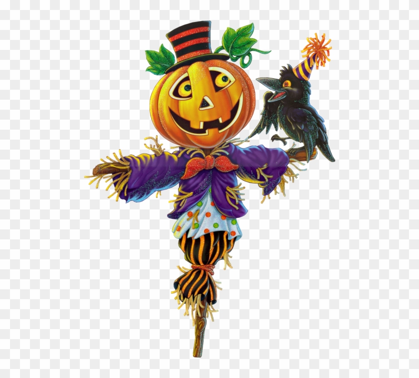 Pumpkin Scarecrow Png Clipart - Pumpkin Scarecrow Clipart Transparent Png