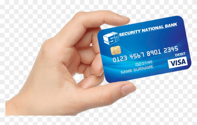 Bank Card In Hand - Debit Card In Hand Clipart #810984