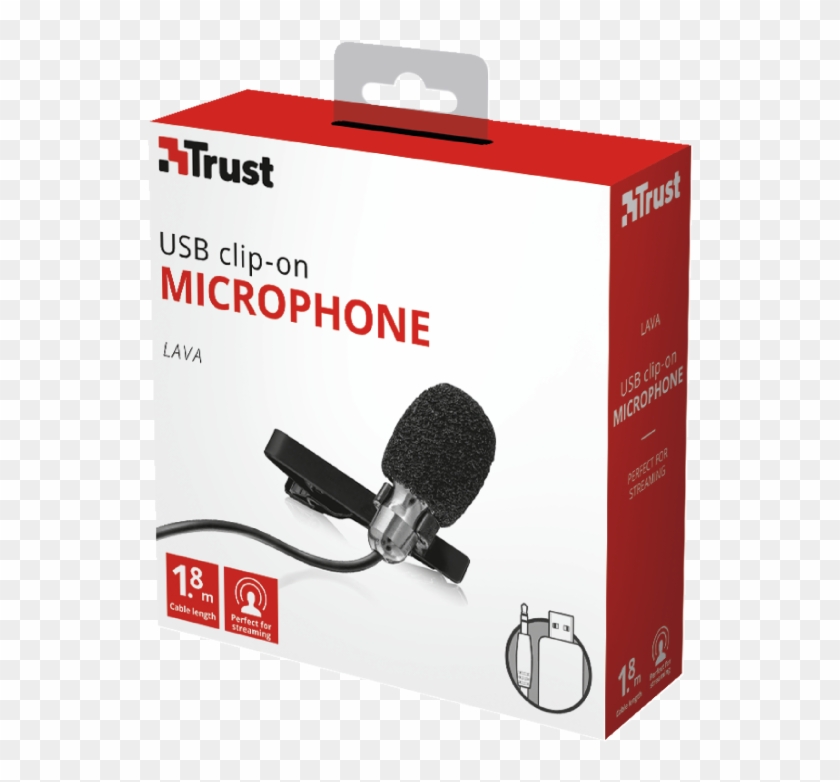 Microfono De Solapa Metalico De Alta Calidad Para Pc - Micrófono De Solapa Trust Lava Clipart #811166