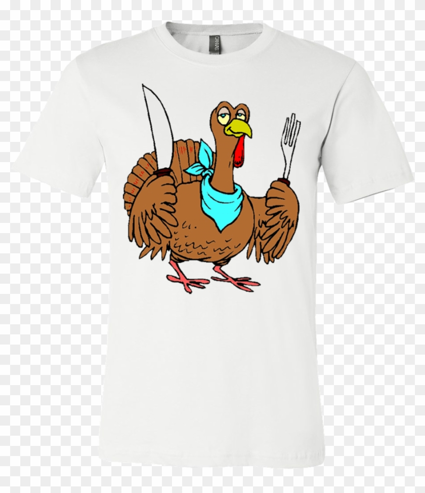 Funny Thanksgiving Turkey T-shirt - Thanksgiving Cartoon Turkey Clipart #811216