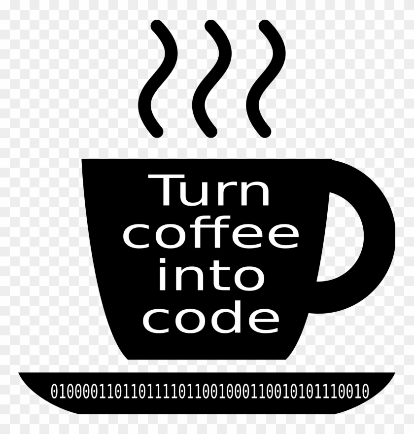 Medium Image - Turn Coffee Into Code Clipart