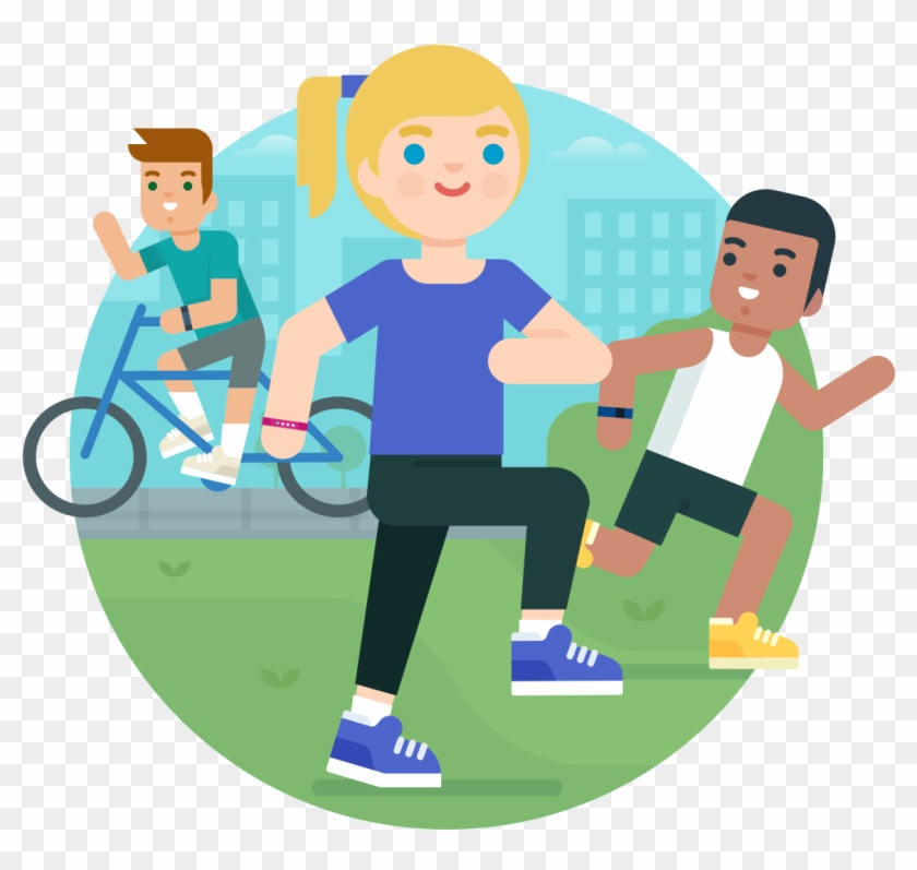 Tracking Exercise - Actividad Fisica Dibujos Animados Clipart #811949