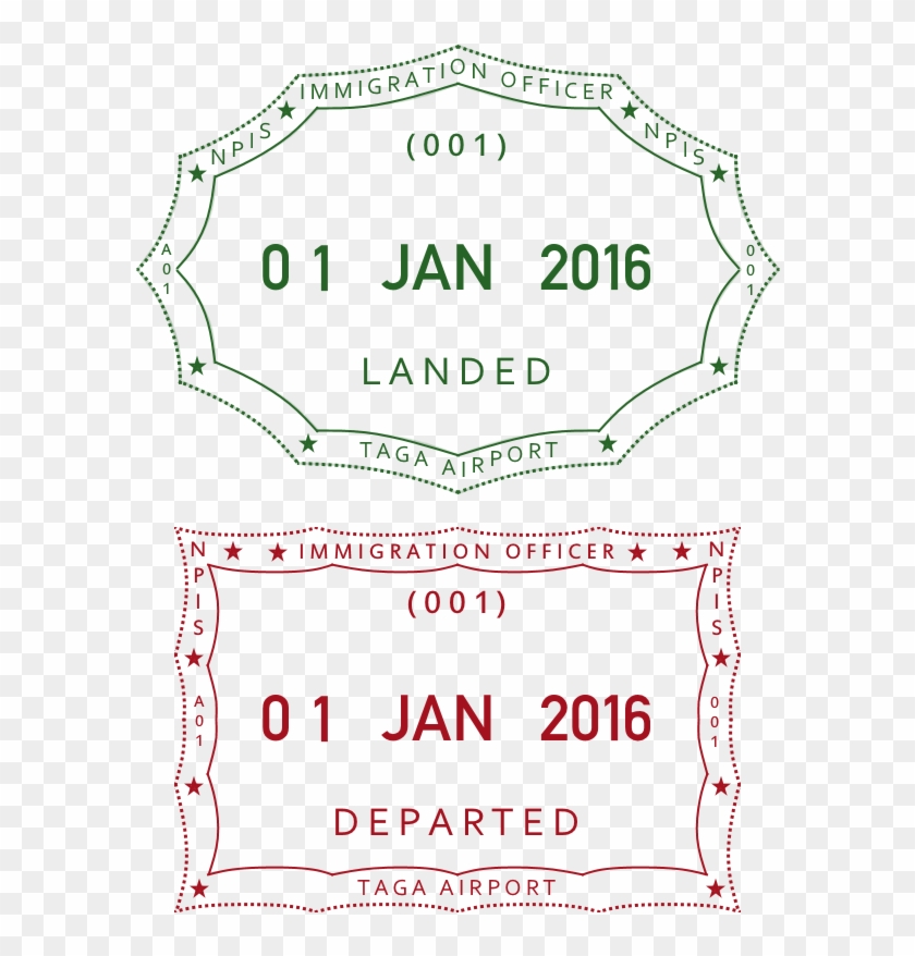 Png Library Download Stamp Transparent Passport - Transparent Passport Stamp Maker Clipart #811985