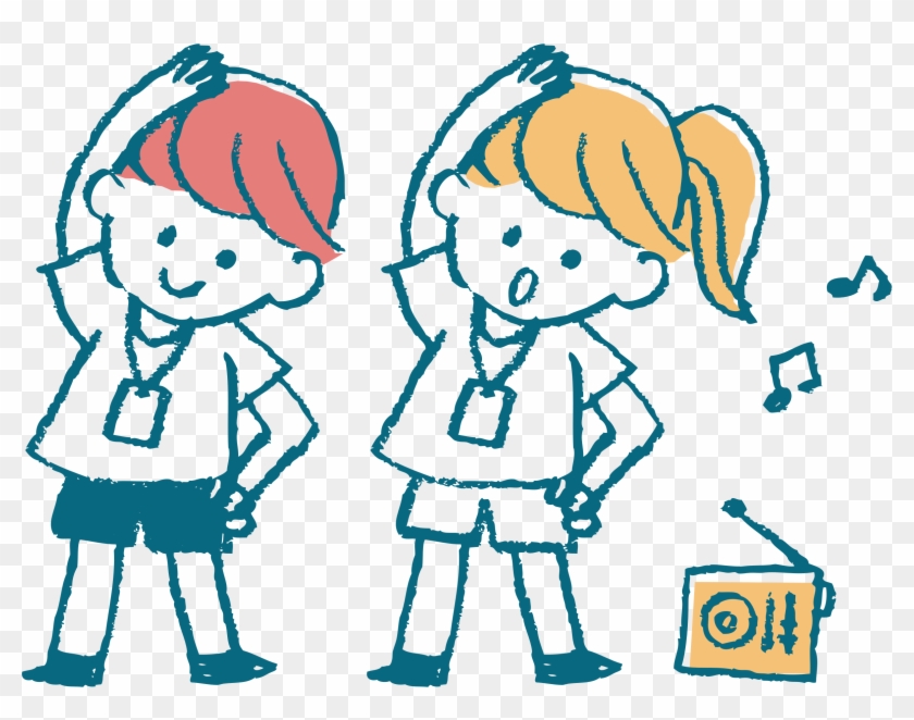 Big Image - Batang Nag Eexercise Clipart