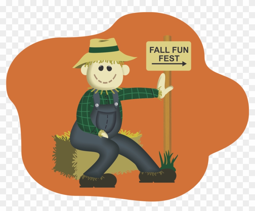 Fall Fun Fest Scarecrow - Cartoon Clipart