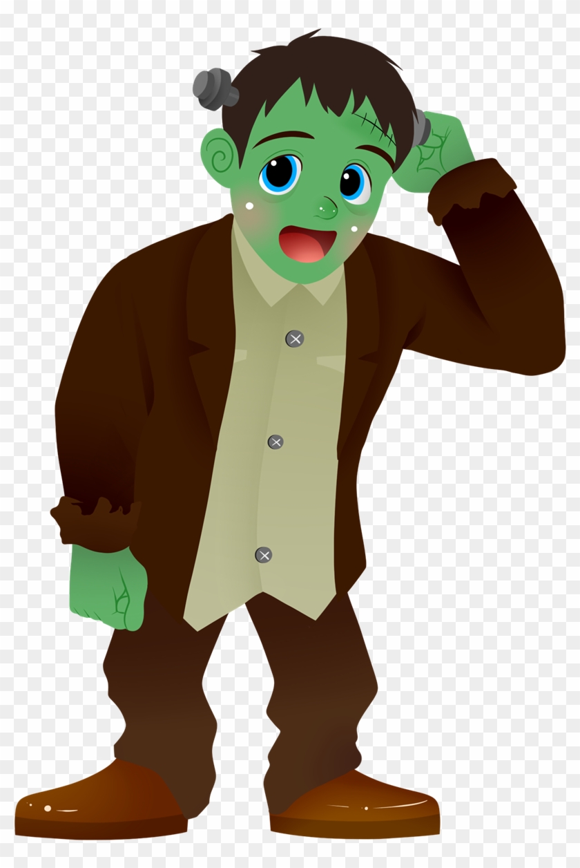 Cute Frankenstein Clipart Clipart - Cartoon Frankenstein Png Transparent Png