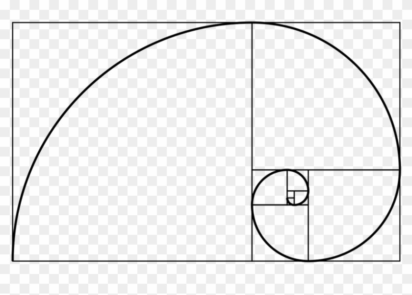 Fibonacci Spiral - Fibonacci Spiral Png Clipart #812413