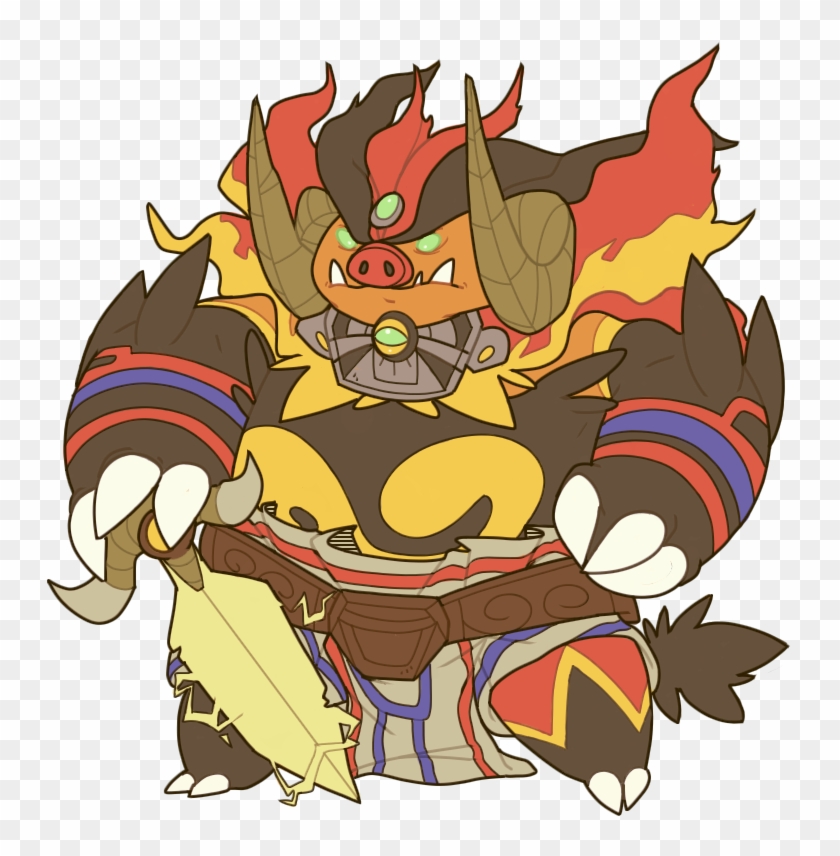Ganondorf The Emboar - Emboar Ganon Clipart