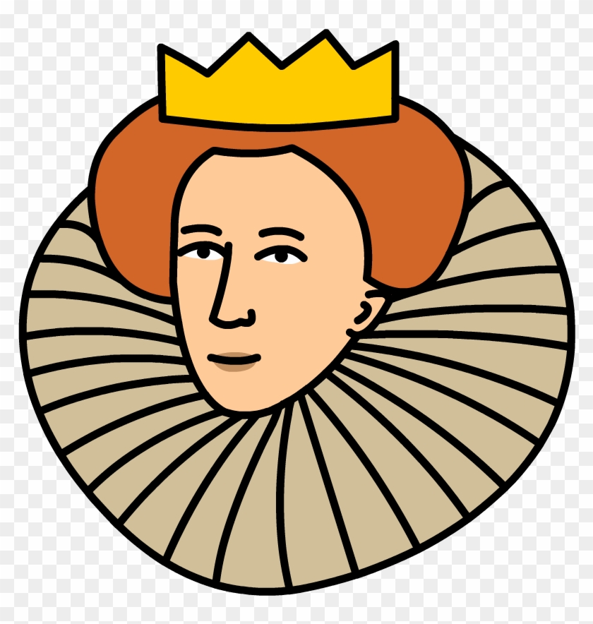 Queen Elizabeth I - Queen Elizabeth 1 Cartoon Clipart