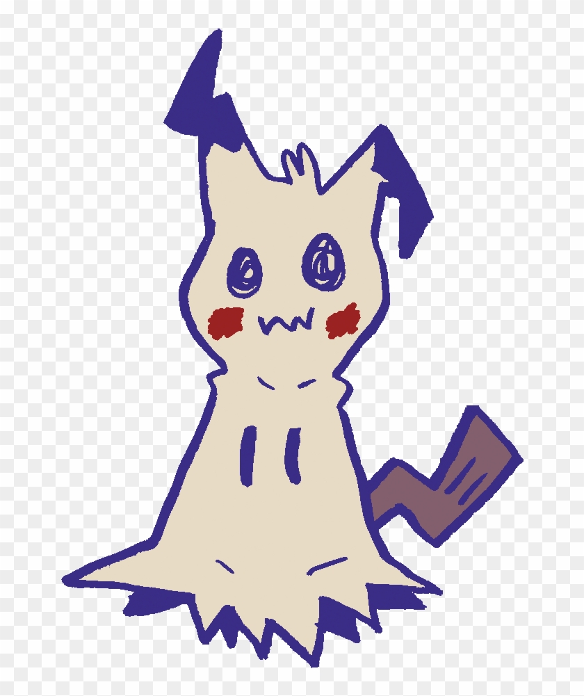 Vinyl Mimikyu Stickers - Cartoon Clipart #812730