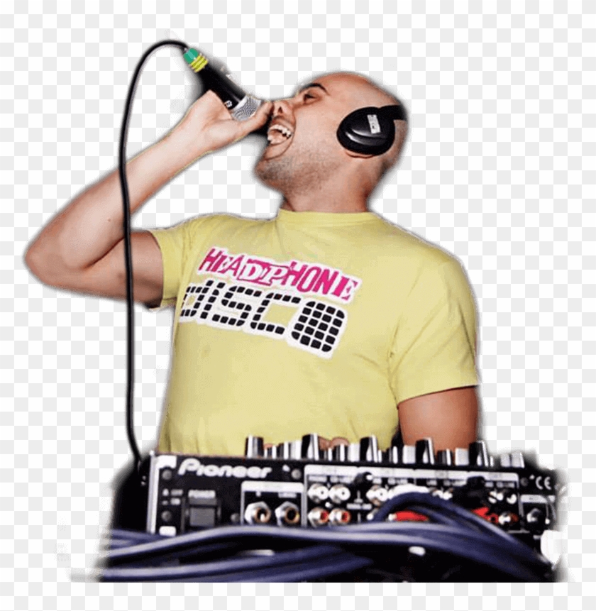 Headphone Disco Dj - Disc Jockey Dj Png Clipart #812854