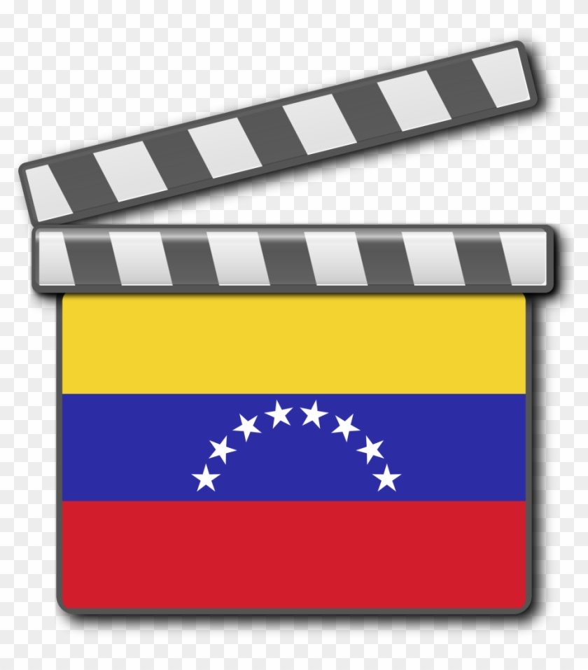 Venezuela Film Clapperboard - Flag Of Venezuela Clipart
