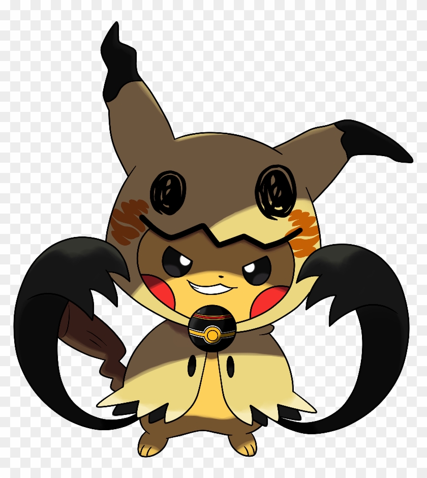 Pokemon Pikachu Mimikyu Freetoedit - Pikachu In A Mimikyu Costume Clipart
