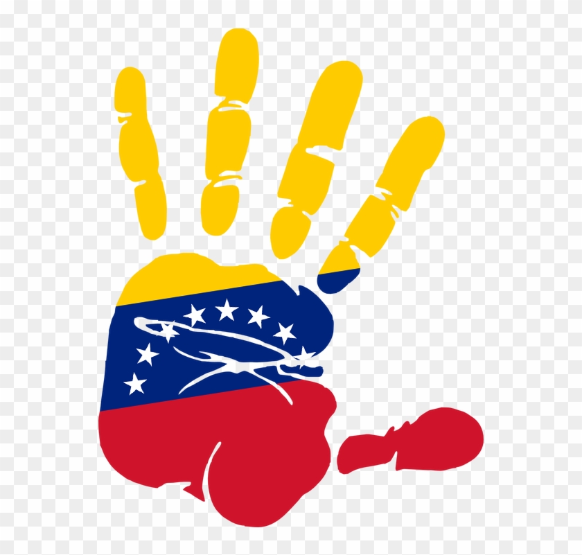 Venezuela Png - Mano Bandera De Venezuela Clipart