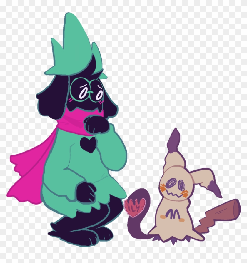 Ralsei And Mimikyu Best Friends Forever By Princelotors - Draw Deltarune Christmas Clipart