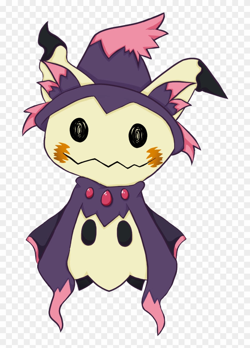 A Lil Mimikyu And Mismagius Mash Up Cartoon Clipart 8136 Pikpng