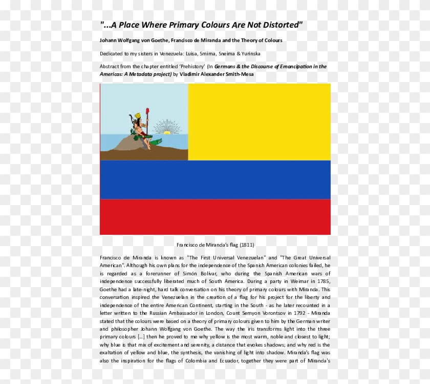 Docx - " - - Bandera De Venezuela De 1811 Clipart #814045